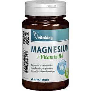 Supliment Magneziu + Vitamina B6, 30 capsule, VITAKING