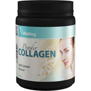 Supliment Colagen cu Vitamina C - aroma de lamaie, 330 g pudra, VITAKING