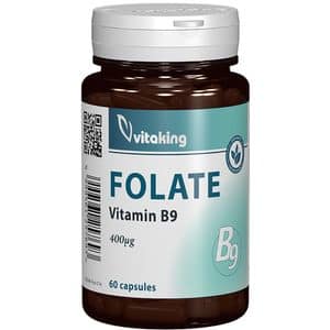 Supliment Folat - Vitamina B9 400 mcg, 60 capsule, VITAKING
