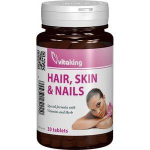 Supliment Formula pentru par, piele si unghii, 30 comprimate, VITAKING