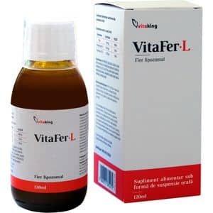 Supliment alimentar VitaFer-L Fier Lipozomal, 120 ml, VITAKING
