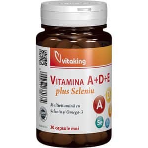 Supliment alimentar Vitamina A+D+E cu Seleniu si Omega 3, 30 capsule gelatinoase