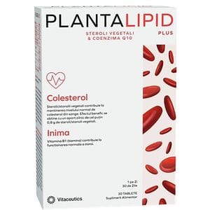 Supliment alimentar PlantaLipid Plus, 30 comprimate, VITACEUTICS