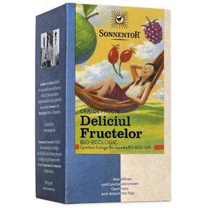 Ceai fructe SONNENTOR Deliciul fructelor, 18 plicuri 