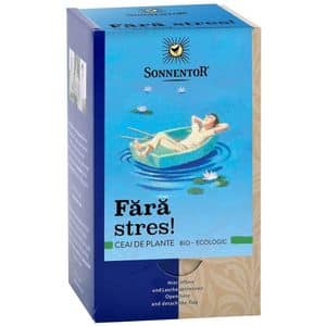 Ceai amestec de plante SONNENTOR Fara stres, 18 plicuri 