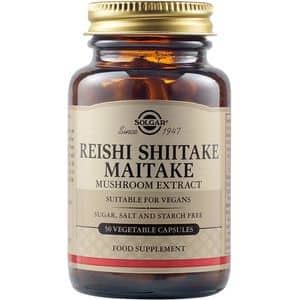 Supliment alimentar Extract Ciuperci Reishi, Shitake, Maitake, 50 capsule vegetale, SOLGAR