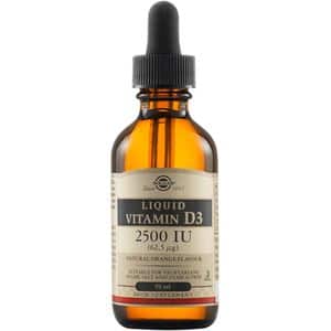 Supliment alimentar Vitamina D3 Lichida 2500 UI 62.5 mcg, 59 ml, SOLGAR