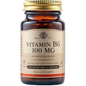 Supliment alimentar Vitamina B6 100 mg, 10 capsule vegetale, SOLGAR