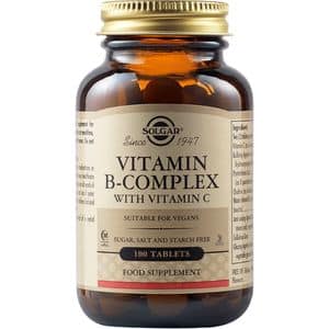 Supliment alimentar Vitamina B Complex cu Vitamina C, 100 comprimate, SOLGAR