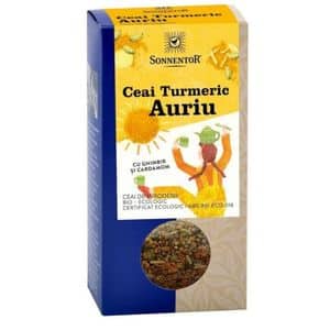 Ceai SONNENTOR Turmeric auriu, 120 g 