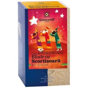 Ceai amestec de plante SONNENTOR Elixir cu scortisoara, 18 plicuri 
