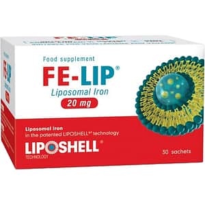 Supliment alimentar Fier Lipozomal 20 mg, 30 plicuri, LIPOSHELL