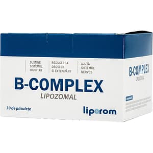 Supliment alimentar B-Complex Lipozomal, 30 plicuri, LIPOROM