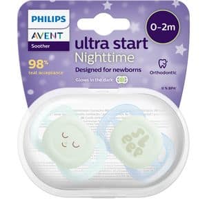 Suzeta PHILIPS AVENT Ultra Start SCF075/08, 0 luni+, 2 buc, multicolor