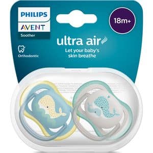 Suzeta PHILIPS AVENT Ultra Air SCF349/24, 18 luni+, 2buc, multicolor