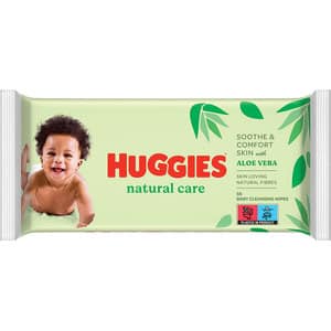 Servetele umede HUGGIES Natural Care, 56 buc