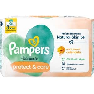 Servetele umede PAMPERS Harmonie Calendula, 3 pachete, 176 buc