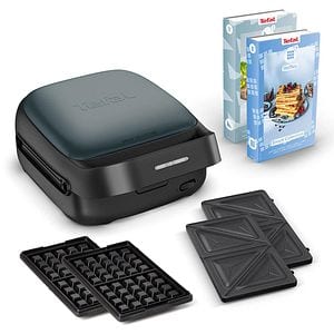 Sandwich maker TEFAL Snack Collection SW862BF0, 700W, albastru inchis-negru 