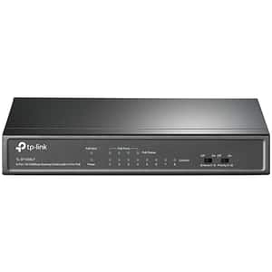 Switch TP-LINK TL-SF1008LP, 8 porturi RJ45 10/100 Mbps, negru