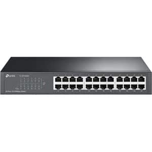 Switch TP-LINK TL-SF1024D, 24 porturi RJ45 10/100 Mbps, negru