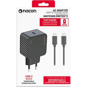 Incarcator NACON pentru Nintendo Switch 2, negru