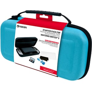Geanta transport + Folie protectie NACON pentru Nintendo Switch 2, albastru