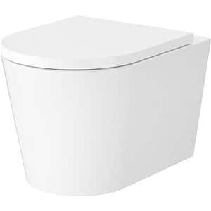 Vas WC suspendat CERSANIT Mesta S4037-001, ceramica, evacuare orizontala, 36 x 49 x 34.5 cm, alb
