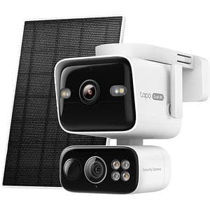 Kit Camera IP Wireless exterior TAPO C675DKIT, 2 x 8MP, 4K, IP65, IR 15m, Night Vision, alb