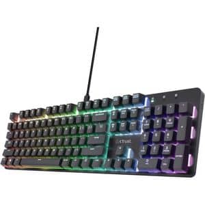Tastatura Gaming Mecanica TRUST GXT 871 Zora, USB, Layout US, negru