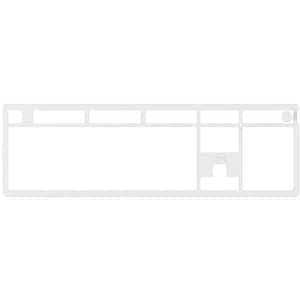 Top Plate HYPERX Alloy Rise 85U09AA, alb