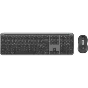 Kit tastatura si mouse Wireless LOGITECH MK950, USB, Bluetooth, US INT, grafit