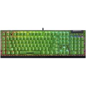 Tastatura Gaming mecanica RAZER BlackWidow V4 X Minecraft Edition, USB, Layout US, negru