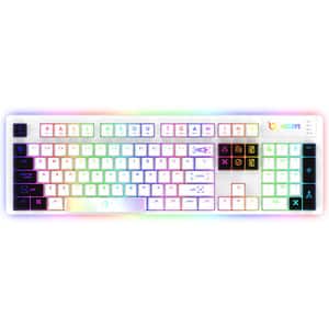 Tastatura Gaming mecanica AQIRYS Aludra, USB, Layout US, alb