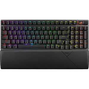 Tastatura Gaming Wireless mecanica ASUS ROG Strix Scope II 96 Wireless, Bluetooth, Layout US, negru