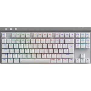 Tastatura Gaming Wireless mecanica LOGITECH G515 TKL, Bluetooth, USB, Layout US, alb