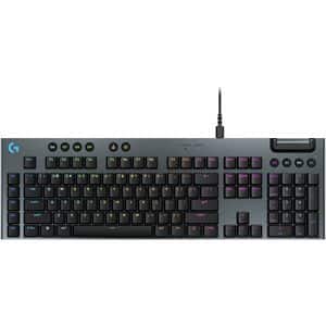 Tastatura Gaming Mecanica LOGITECH G915 X Corded, USB, Layout US INT, negru