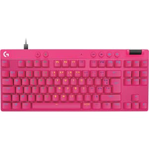 Tastatura Gaming mecanica LOGITECH G Pro X TKL, USB, Layout US, magenta