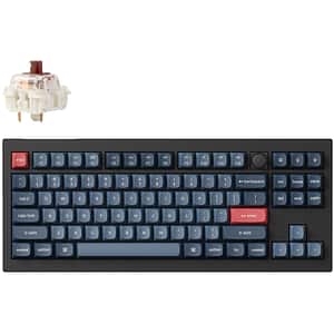 Tastatura Gaming Wireless mecanica KEYCHRON V3 MAX QMK/VIA TKL, Bluetooth, USB, Layout US, negru