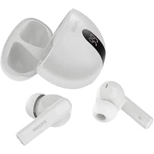 Casti PHILIPS TAT2520WT/00, True Wireless, Bluetooth, In-ear, Microfon, Noise Cancelling, alb