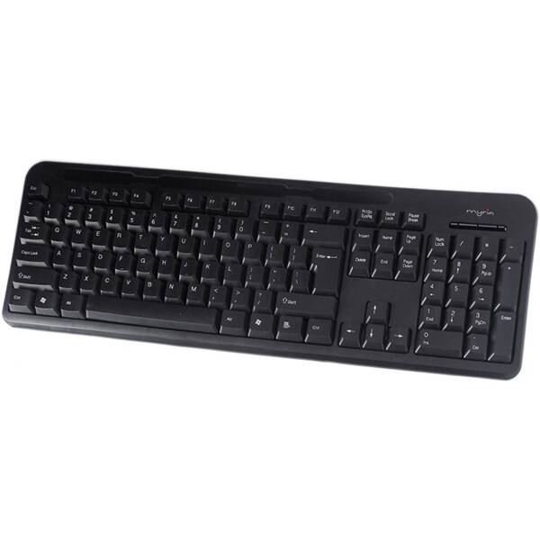 Tastatura cu fir MYRIA MY8522, USB, Layout US, negru