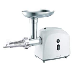 Masina de tocat carne MYRIA MY4075, 0.5kg/min, 1200W, accesoriu carnati/suc de rosii/kebbe, alb