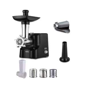 Masina de tocat carne ZELMER ZMM1530B, 1.5kg/min, 1500W, accesoriu carnati/feliere/razuire, argintiu-negru