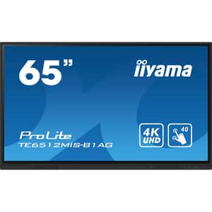 Display profesional IIYAMA ProLite TE6512MIS-B1AG, 65", 4K UHD Touch, 60Hz, negru