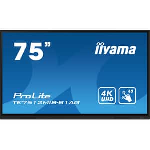 Display profesional IIYAMA ProLite TE7512MIS-B1AG, 75", 4K UHD Touch, 60Hz, negru