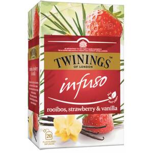 Ceai infuzie TWININGS Rooibos, Capsuni&Vanilie, 40g, 20 buc