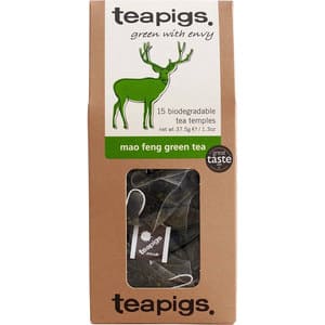 Ceai verde TEAPIGS Mao feng, 15 buc, 37.5g