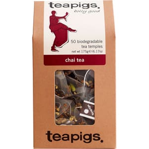 Ceai negru TEAPIGS Chai Tea, 175g, 50 buc