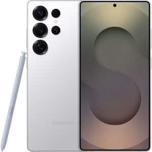 Telefon SAMSUNG Galaxy S25 Ultra 5G, 512GB, 12GB RAM, Dual SIM, Titanium White Silver