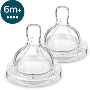 Set tetine PHILIPS AVENT Classic+ SCY764/02, flux rapid, 6 luni+, 2 buc, silicon