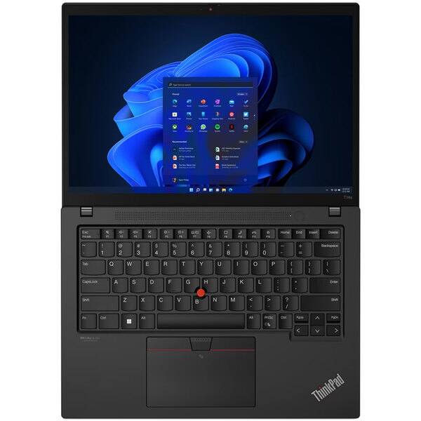 Laptop LENOVO ThinkPad T14s Gen 3, Intel Core i7-1260P pana la 4.7GHz, 14" WUXGA, 16GB, SSD 1TB, Intel Iris Xe Graphics, Windows 11 Pro, negru
